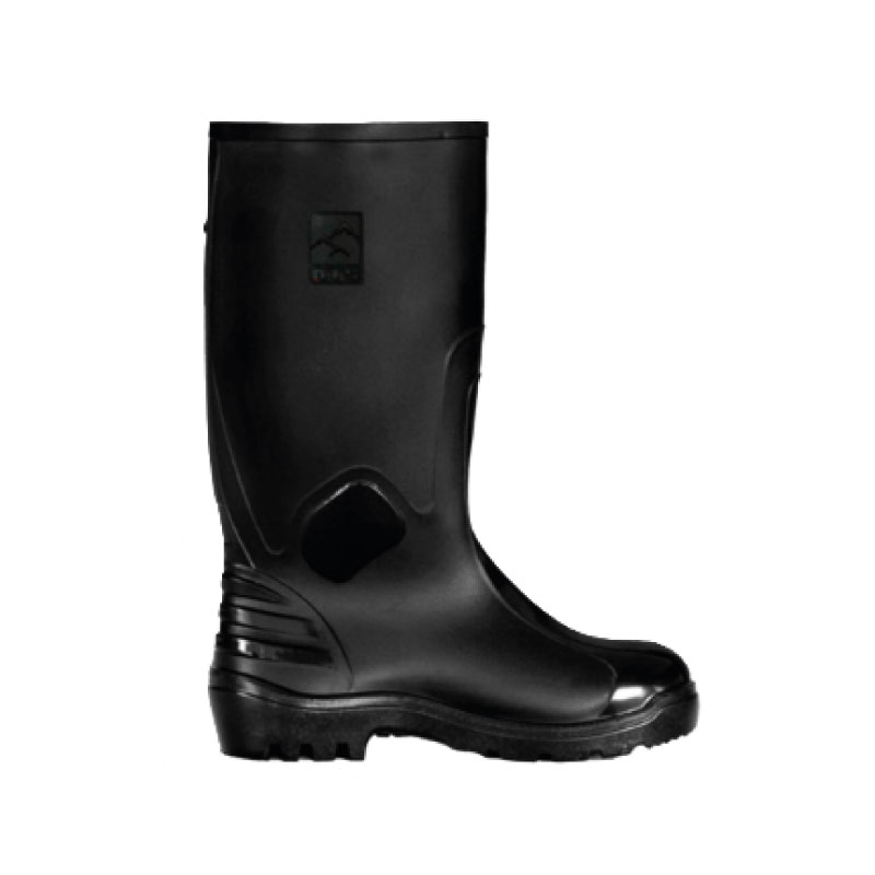 BOTA SEGURIDAD PVC CON NITRILO PLASTIFICADO COLOR NEGRO PUNTERA DE ACERO - ATS-701