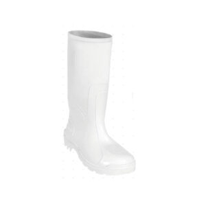 BOTA SEGURIDAD PVC CON NITRILO COLOR BLANCO PUNTERA EN ACERO - ATS-702
